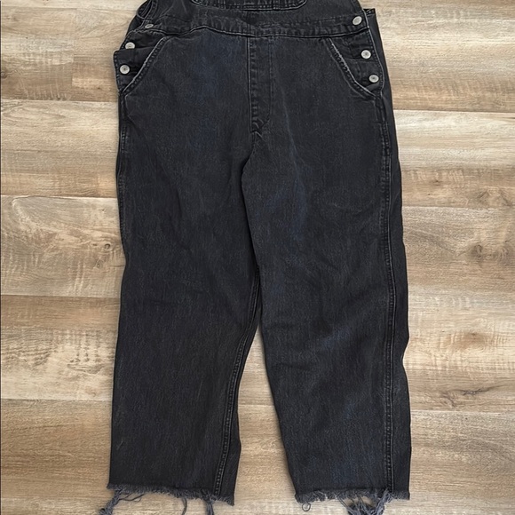Abercrombie & Fitch Dark Denim Overalls - Picture 3 of 5